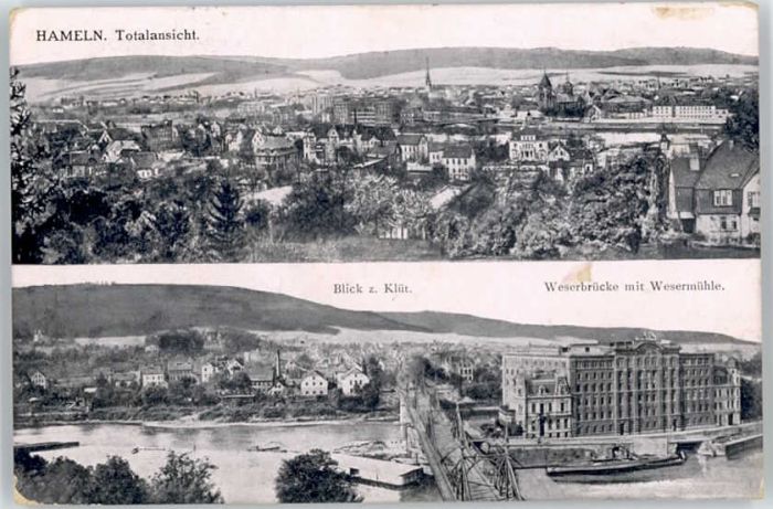 Hameln Weser Hameln Weserbrücke Wesermühle x