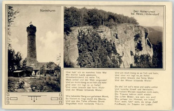 Hessisch Oldendorf Süntelturm Hohenstein