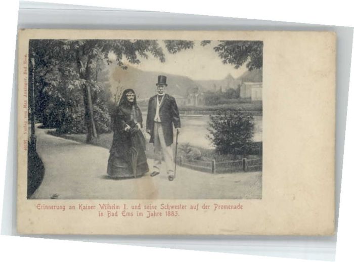 Bad Ems Kaiser Wilhelm I. Schwester Promenade