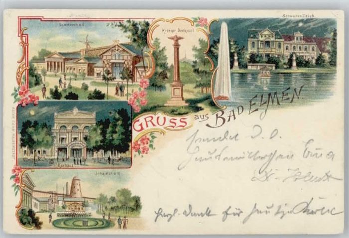 Bad Salzelmen Lindenbad Kurhaus Inhalatorium Schwanen