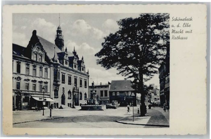 Schoenebeck Elbe Markt Rathaus