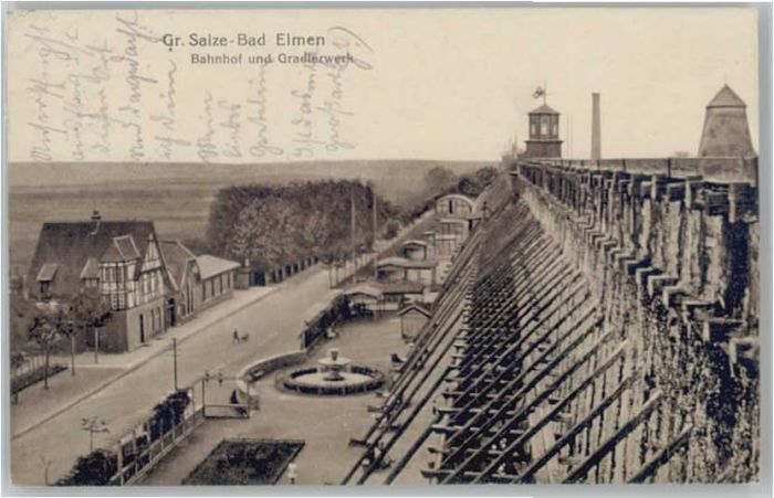 Bad Salzelmen Bahnhof Gradierwerk