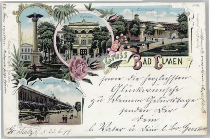 Bad Salzelmen Rathaus Lindenbad Gradierwerk