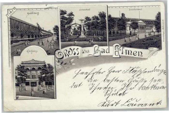Bad Salzelmen Gradierwerk Erlenbad Lindenbad Kurhaus