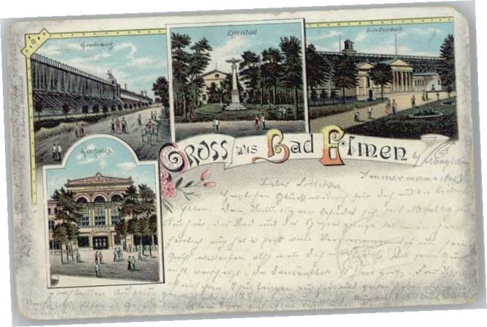 Bad Salzelmen Gradierwerk Erlenbad Lindenbad Kurhaus