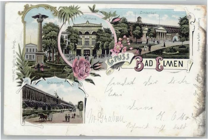 Bad Salzelmen Kurhaus Lindenbad Gradierwerk