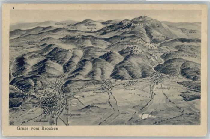 Brocken Harz Brocken Fliegeraufnahme