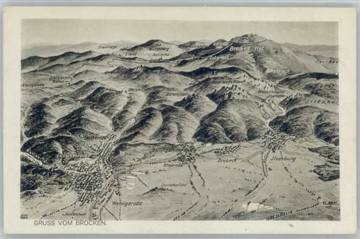 Brocken Harz Brocken Fliegeraufnahme