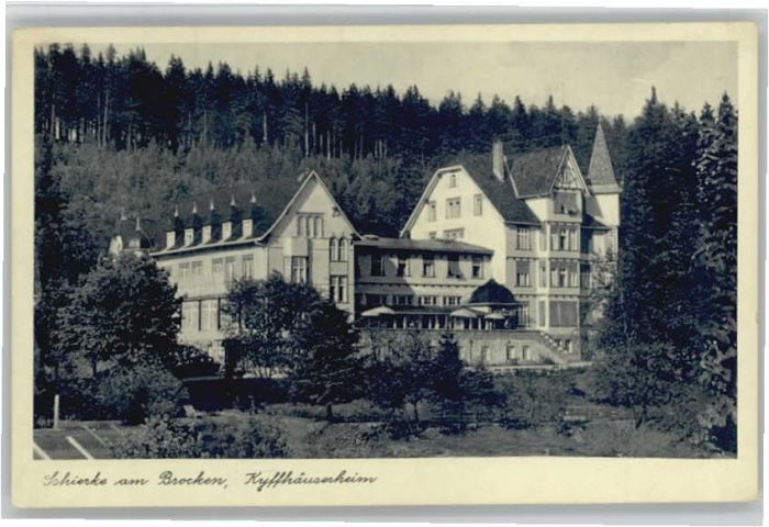 Schierke Harz Schierke Kyffhäuserheim