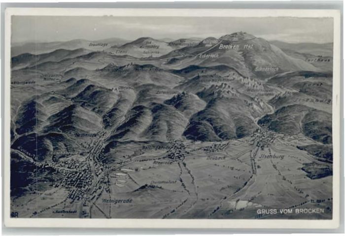 Brocken Harz Brocken Fliegeraufnahme
