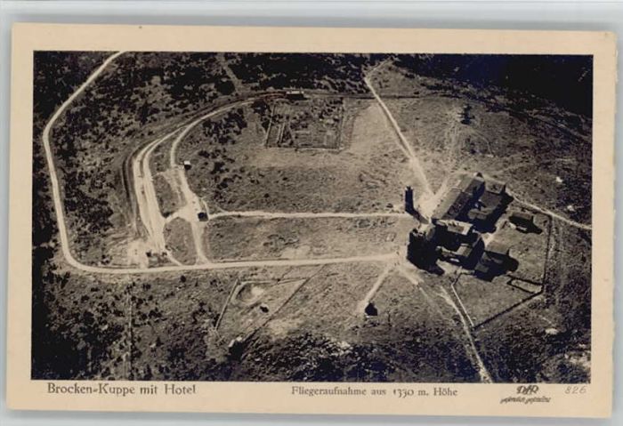 Brocken Harz Brocken Fliegeraufnahme