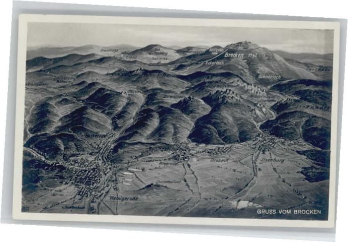 Brocken Harz Brocken Fliegeraufnahme