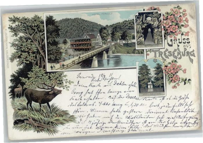 Treseburg Harz Hotel Forelle Pfeil Denkmal