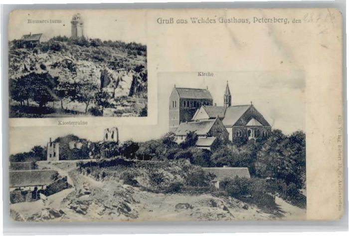 Petersberg Halle Bismarckturm Klosterruine