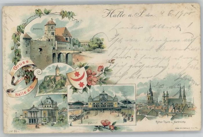 Halle Saale Ruine Riebichstein Rother Turm