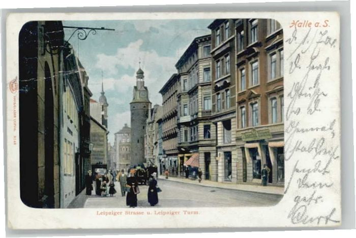 Halle Saale Leipziger Strasse Turm