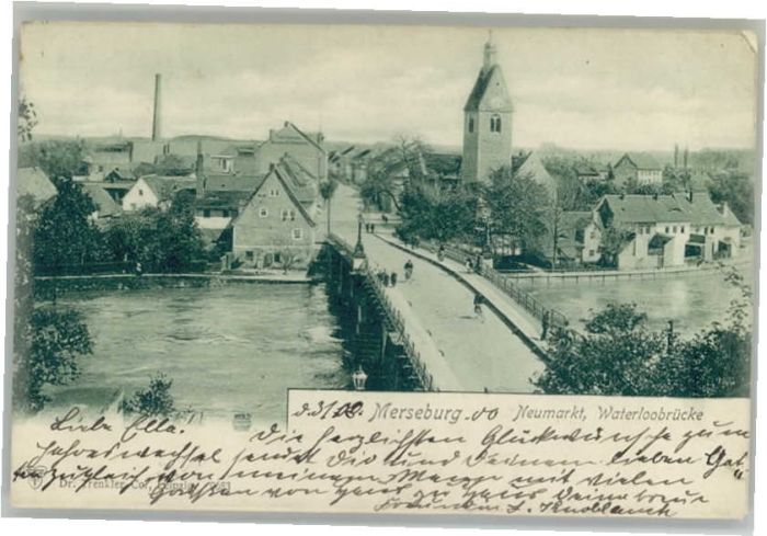 Merseburg Saale Waterloobrücke