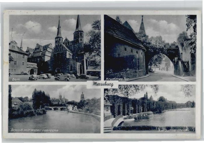 Merseburg Saale Waterloobrücke Krummes Tor Gotthardtste
