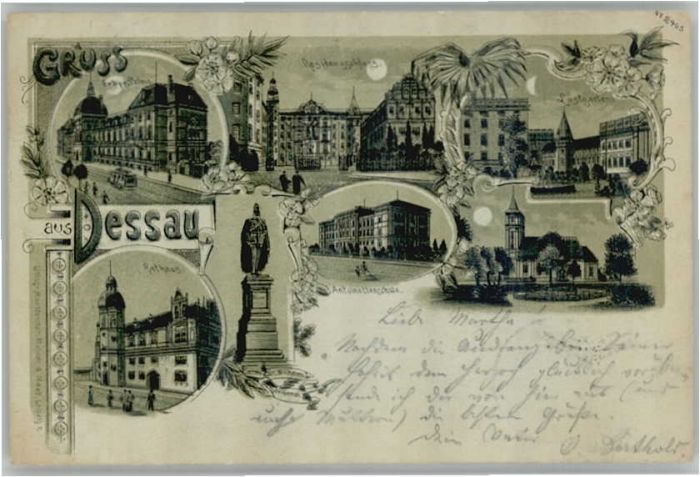 Dessau-Rosslau Dessau Palast Residenzschloss Rathaus L