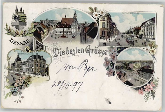 Dessau-Rosslau Dessau Markt Palast Kavalierstrasse