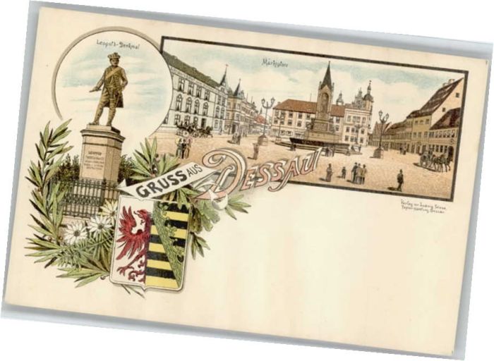 Dessau-Rosslau Dessau Leopold Denkmal Marktplatz