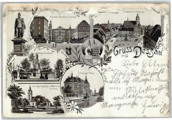 Dessau-Rosslau Dessau Residenzschloss Kriegerdenkmal P