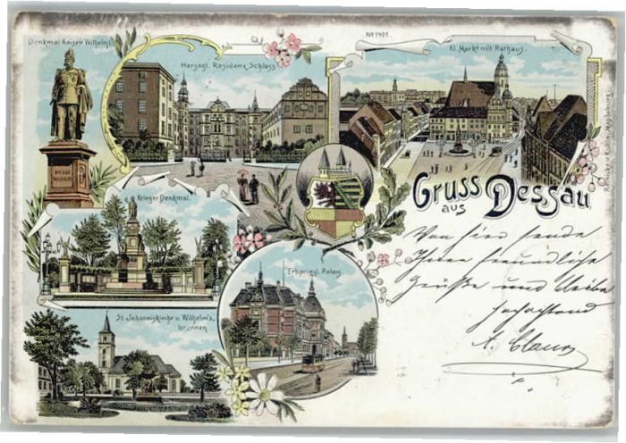 Dessau-Rosslau Dessau Kaiser Wilhelm Denkmal Residenz