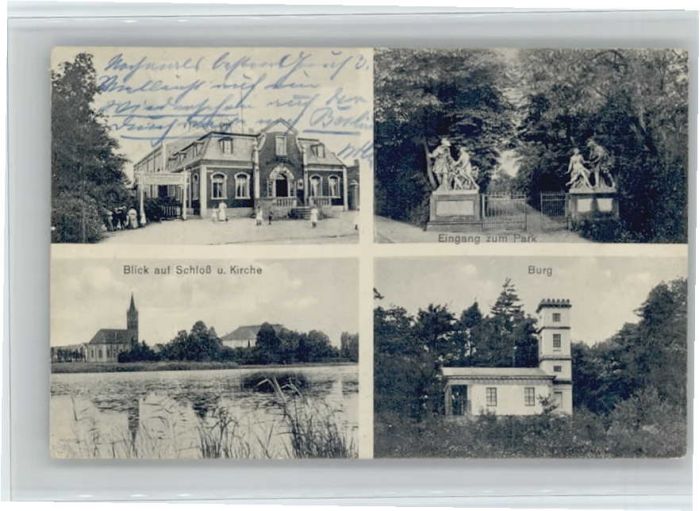 Grosskuehnau chloss Kirche Park Burg