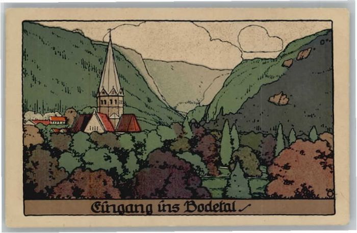 Thale Harz Thale Eingang ins Bodetal