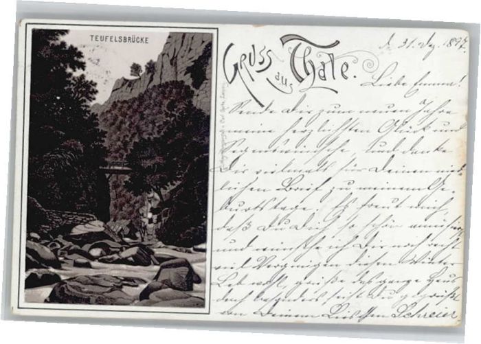 Thale Harz Thale Teufelsbrücke