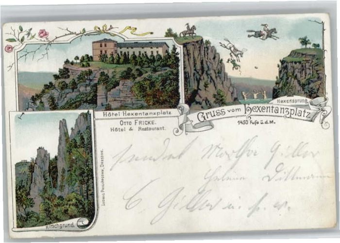 Thale Harz Thale [Stempelabschlag] Hotel Hexentanz