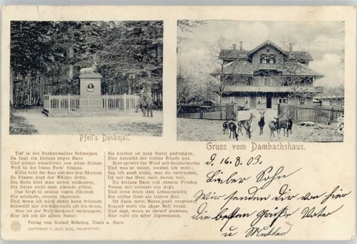 Thale Harz Thale Denkmal Pfeil Dambachshaus