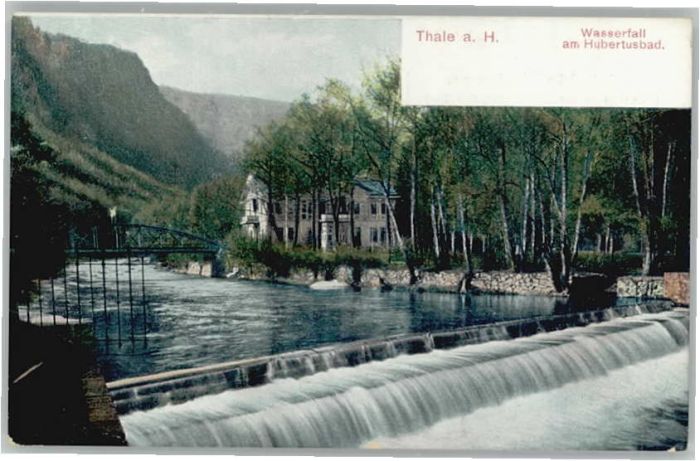 Thale Harz Thale Wasserfall Hubertusbad