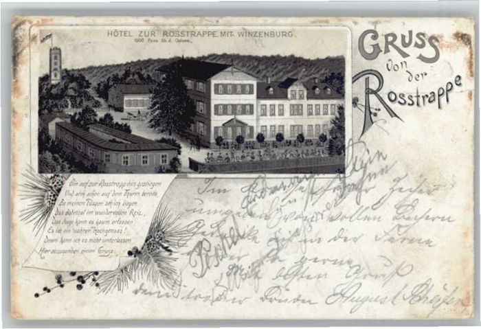 Thale Harz Thale [Stempelabschlag] Hotel Rosstrapp