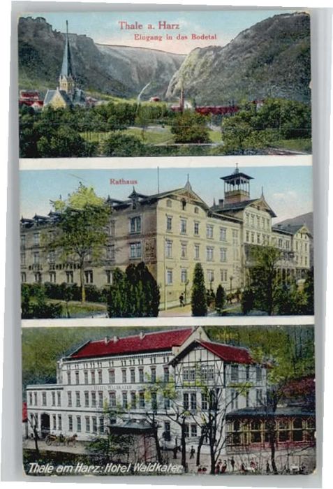 Thale Harz Thale Rathaus Hotel Waldkater