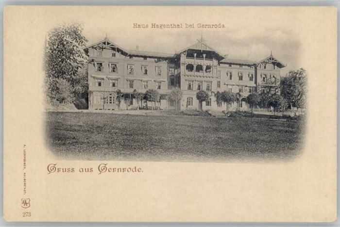 Gernrode Harz Haus Hagental