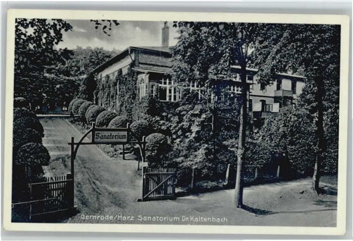 Gernrode Harz Sanatorium Dr Kaltenbach