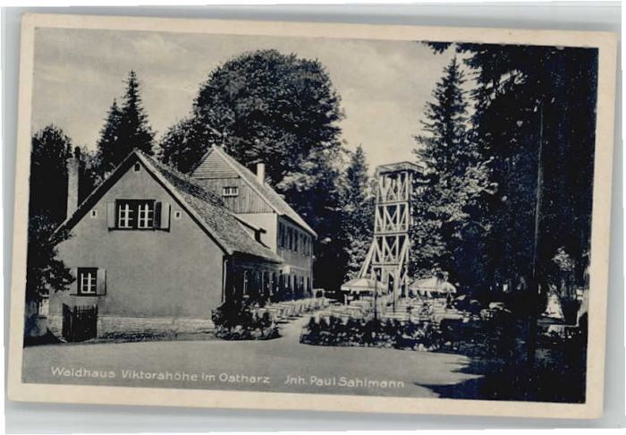 Friedrichsbrunn Harz Friedrichsbrunn Waldhaus Viktorshöhe