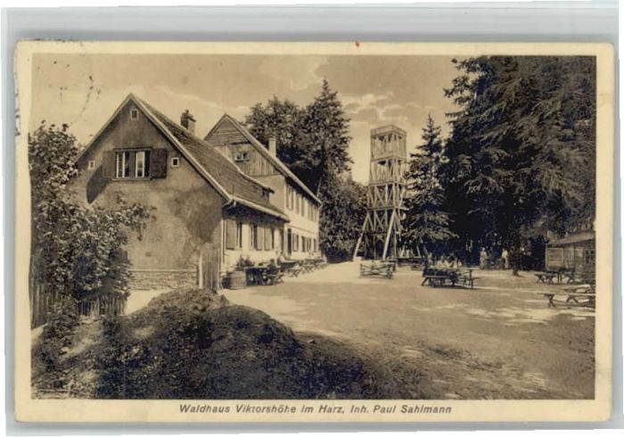 Friedrichsbrunn Harz Friedrichsbrunn Waldhaus Viktorshöhe