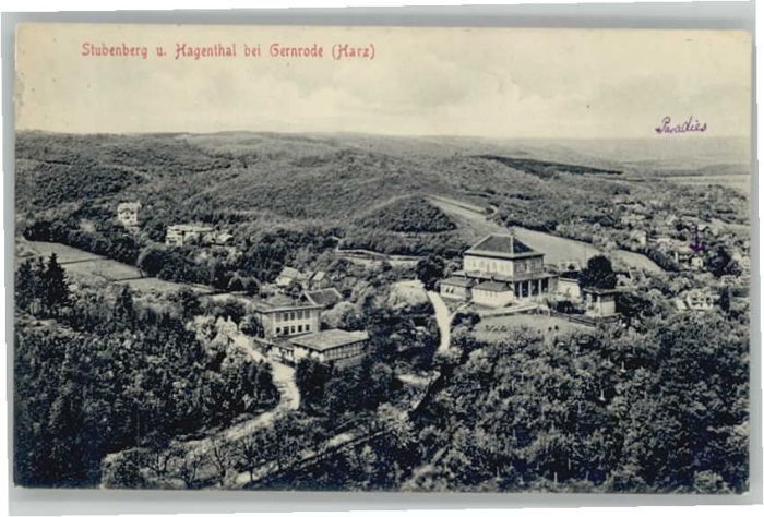 Gernrode Harz Stubenberg Hagental