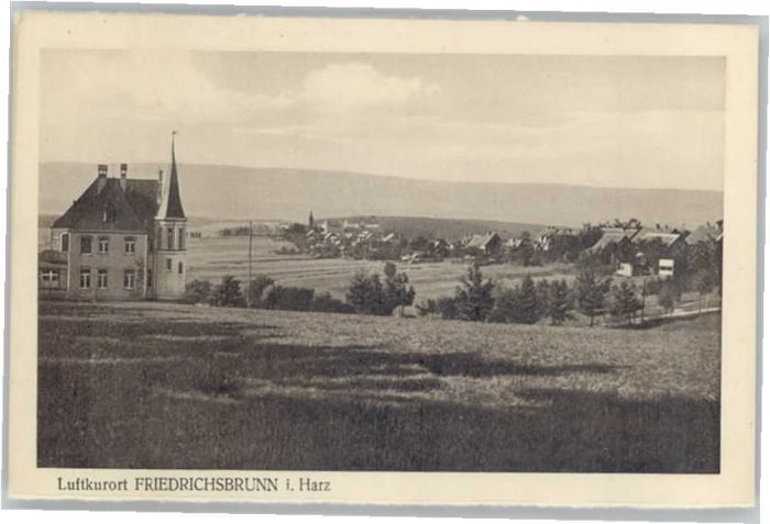 Friedrichsbrunn Harz Friedrichsbrunn