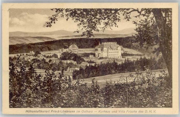 Friedrichsbrunn Harz Friedrichsbrunn Kurhaus Villa Frische