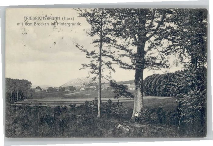 Friedrichsbrunn Harz Friedrichsbrunn Brocken