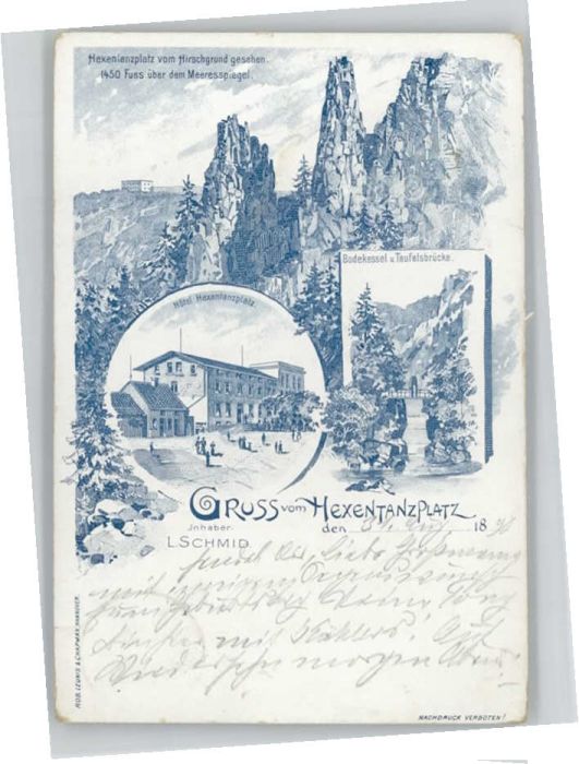 Thale Harz Thale [Stempelabschlag] Hexentanzplatz