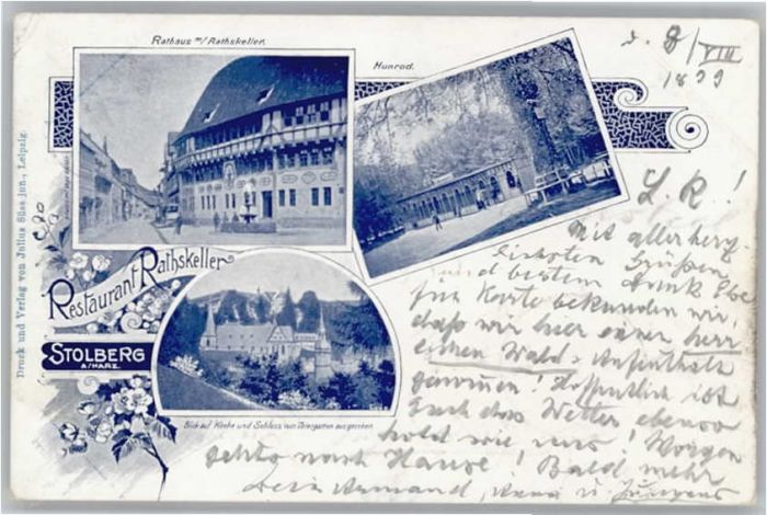 Stolberg Harz Restaurant Ratskeller Hunrod