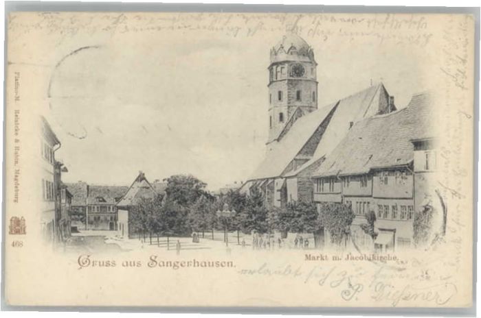 Sangerhausen Suedharz Sangerhausen Markt Jacobikirche