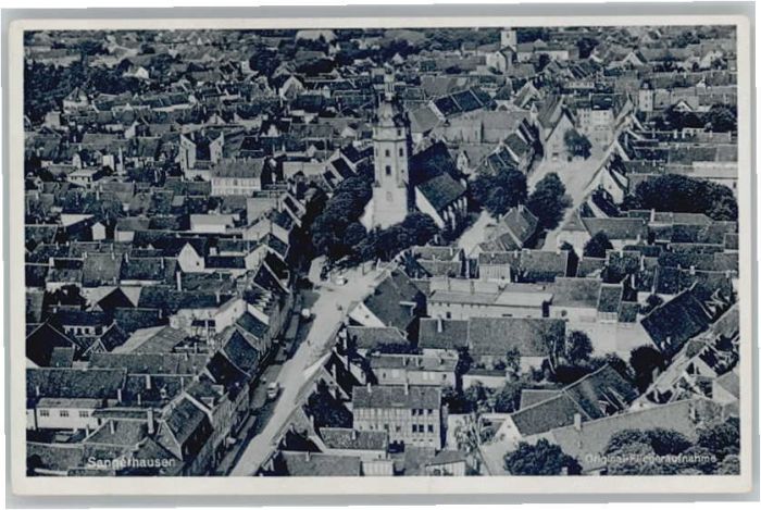 Sangerhausen Suedharz Sangerhausen Fliegeraufnahme
