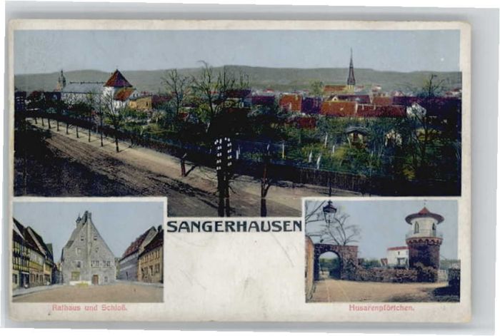 Sangerhausen Suedharz Sangerhausen Rathaus Schloss Husarenpfö