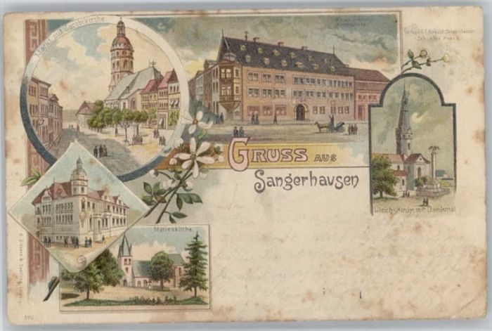 Sangerhausen Suedharz Sangerhausen Marienkirche Kreishaus Jac