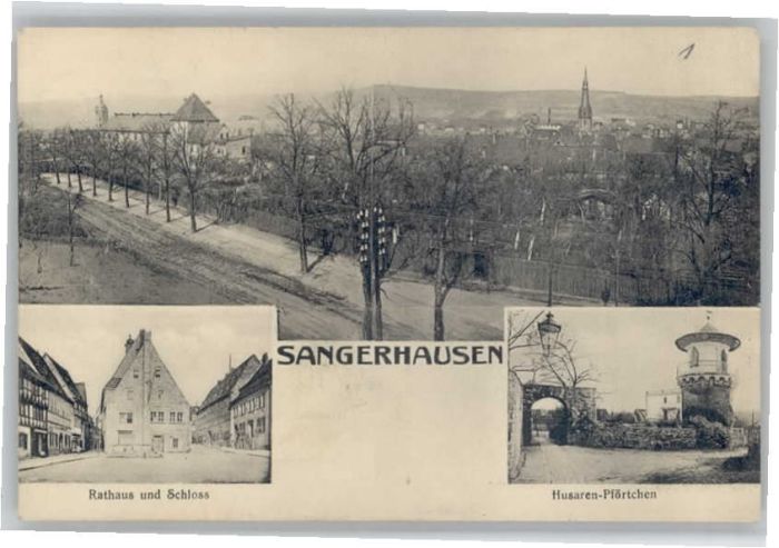 Sangerhausen Suedharz Sangerhausen Rathaus Schloss Husarenpfö